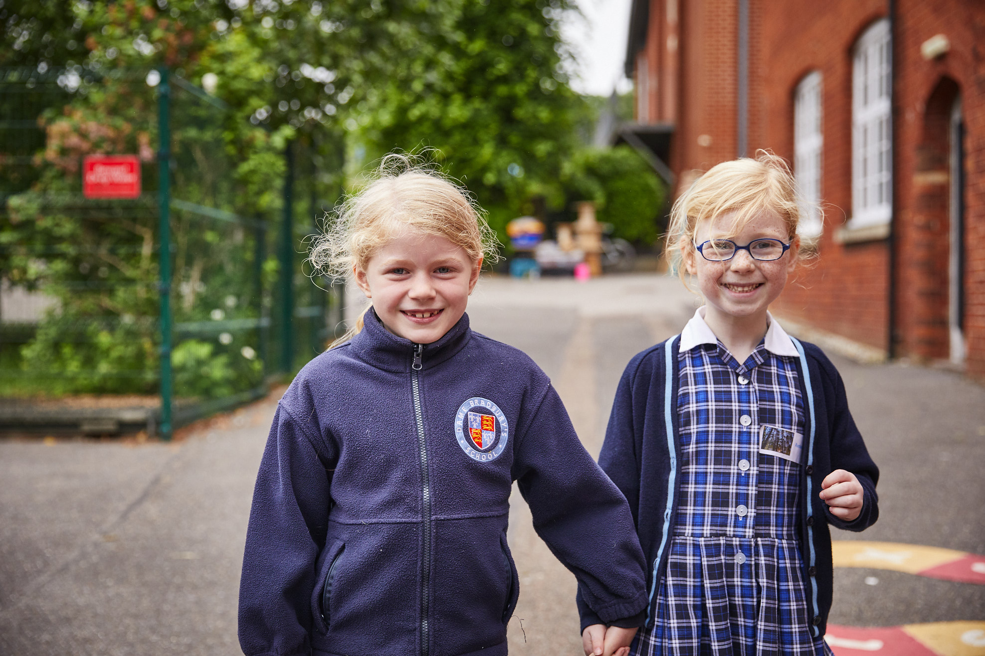 Image of pupils outside to illustrate link to 'History' page
