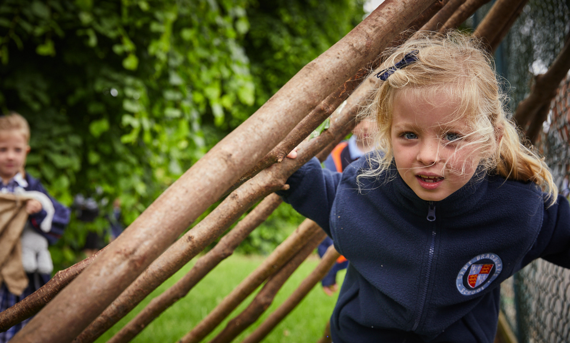 Dame bradbury's pupil Dame bradbury's pupil playing outside