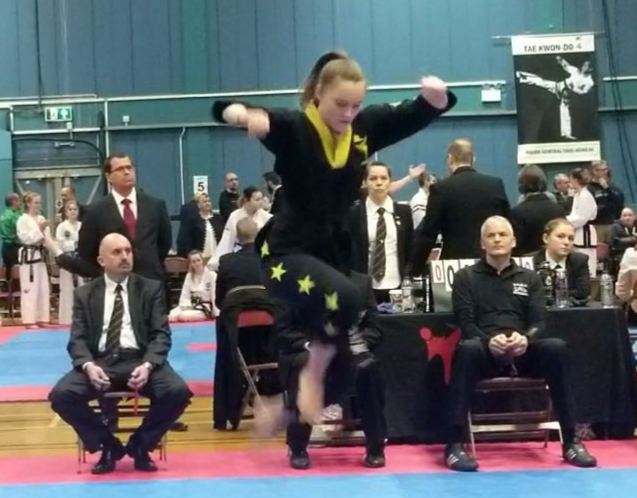 Anna competing