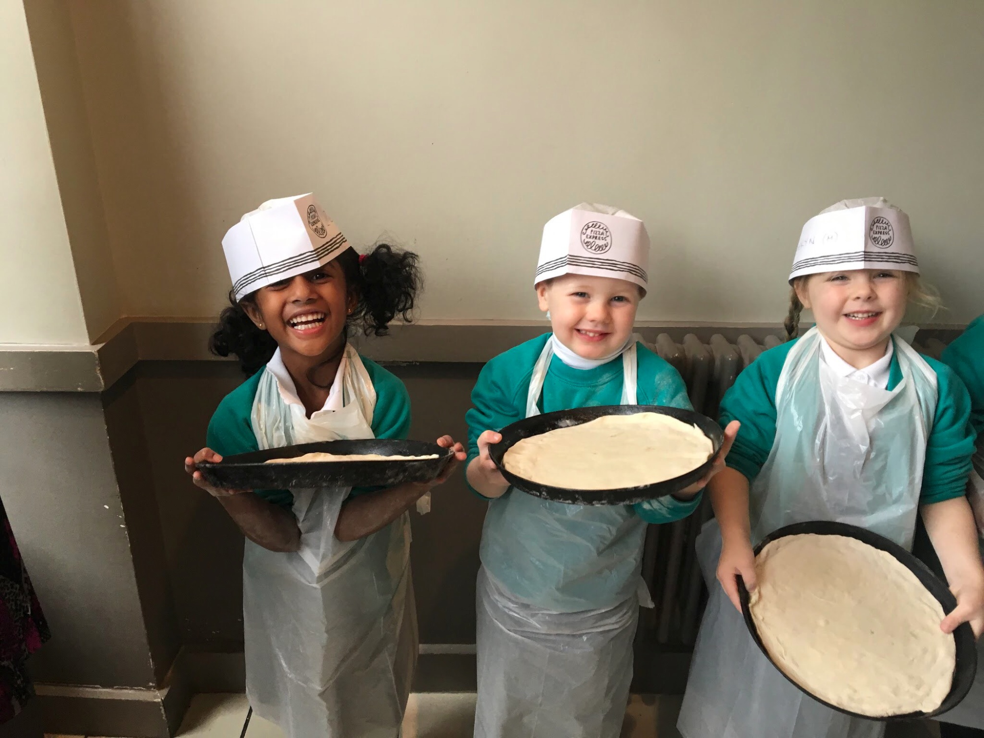 Pizza making at PIzza Express