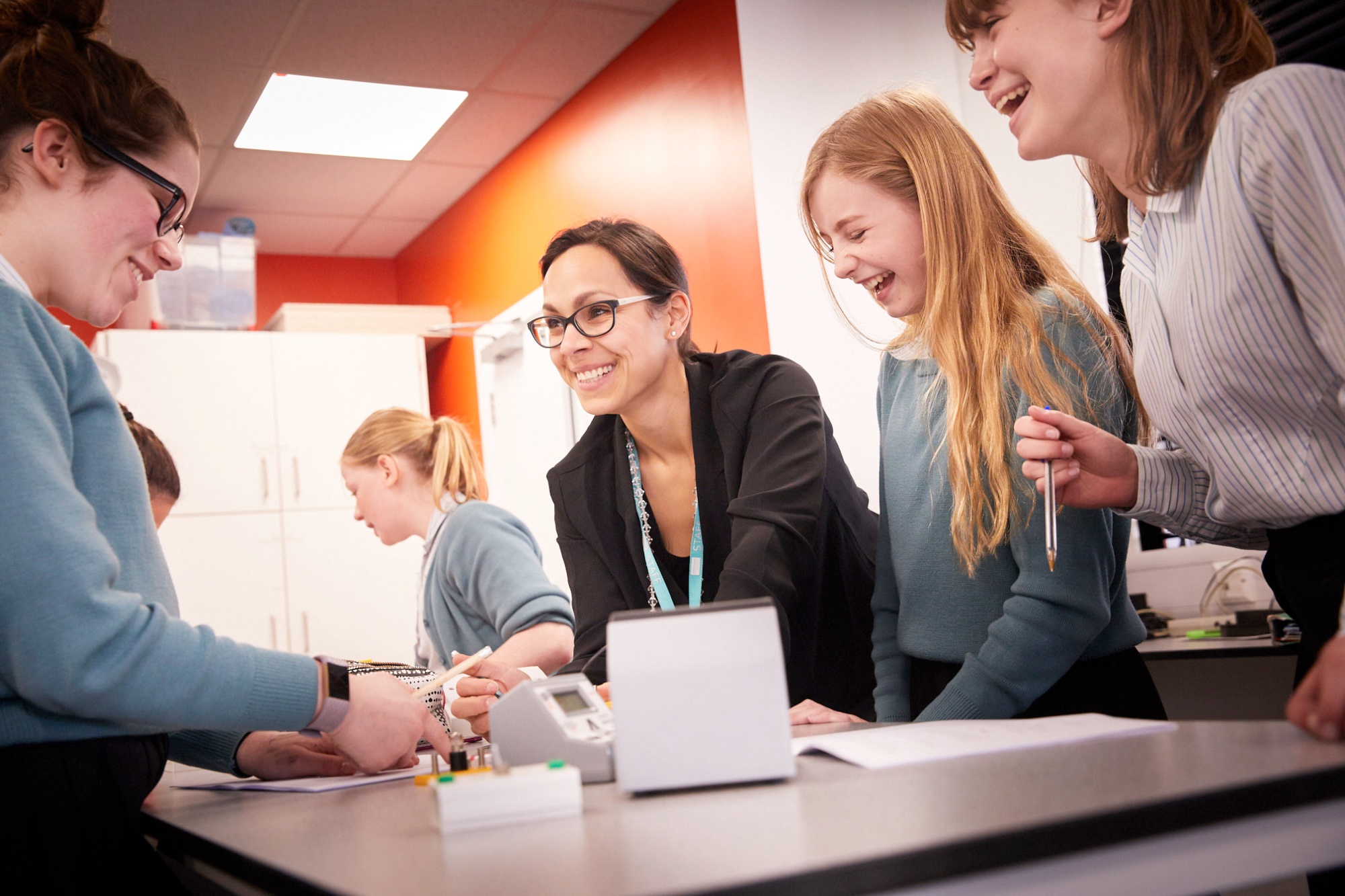 Teacher and students in classroom