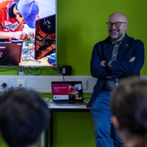 Raspberry Pi CEO Phillip Colligan visits Stephen Perse Sixth Form to give a talk